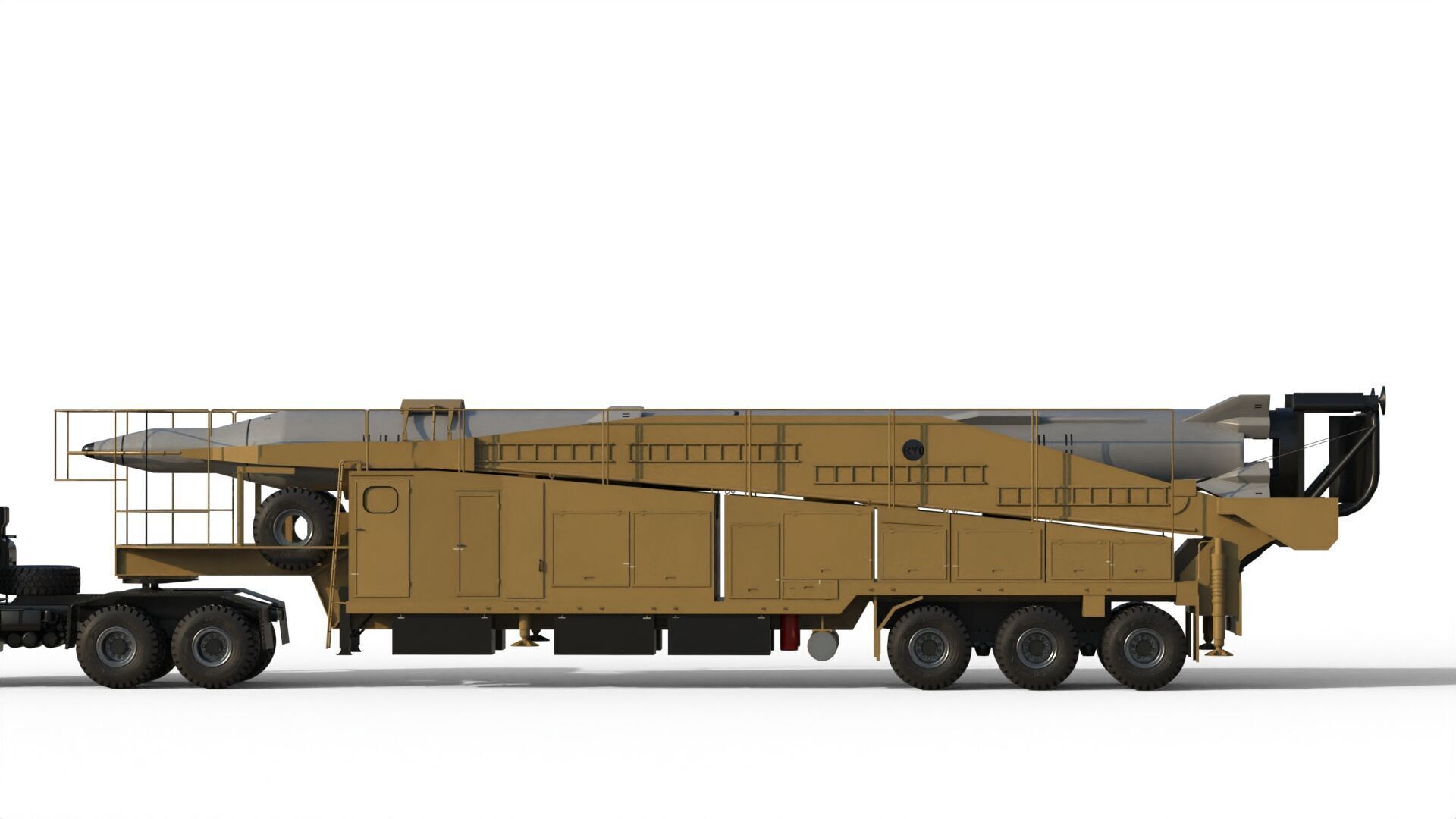 Sejjil iranian ballistic missile 3D model_17