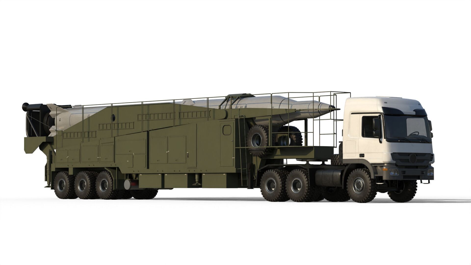 Sejjil iranian ballistic missile 3D model_3