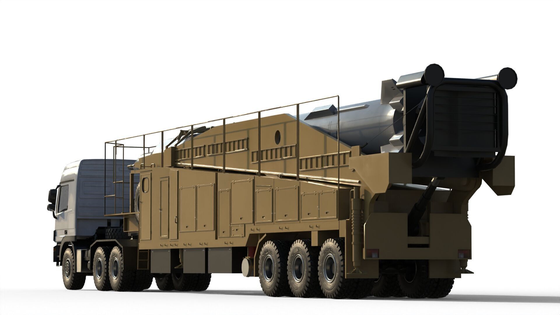 Sejjil iranian ballistic missile 3D model_16