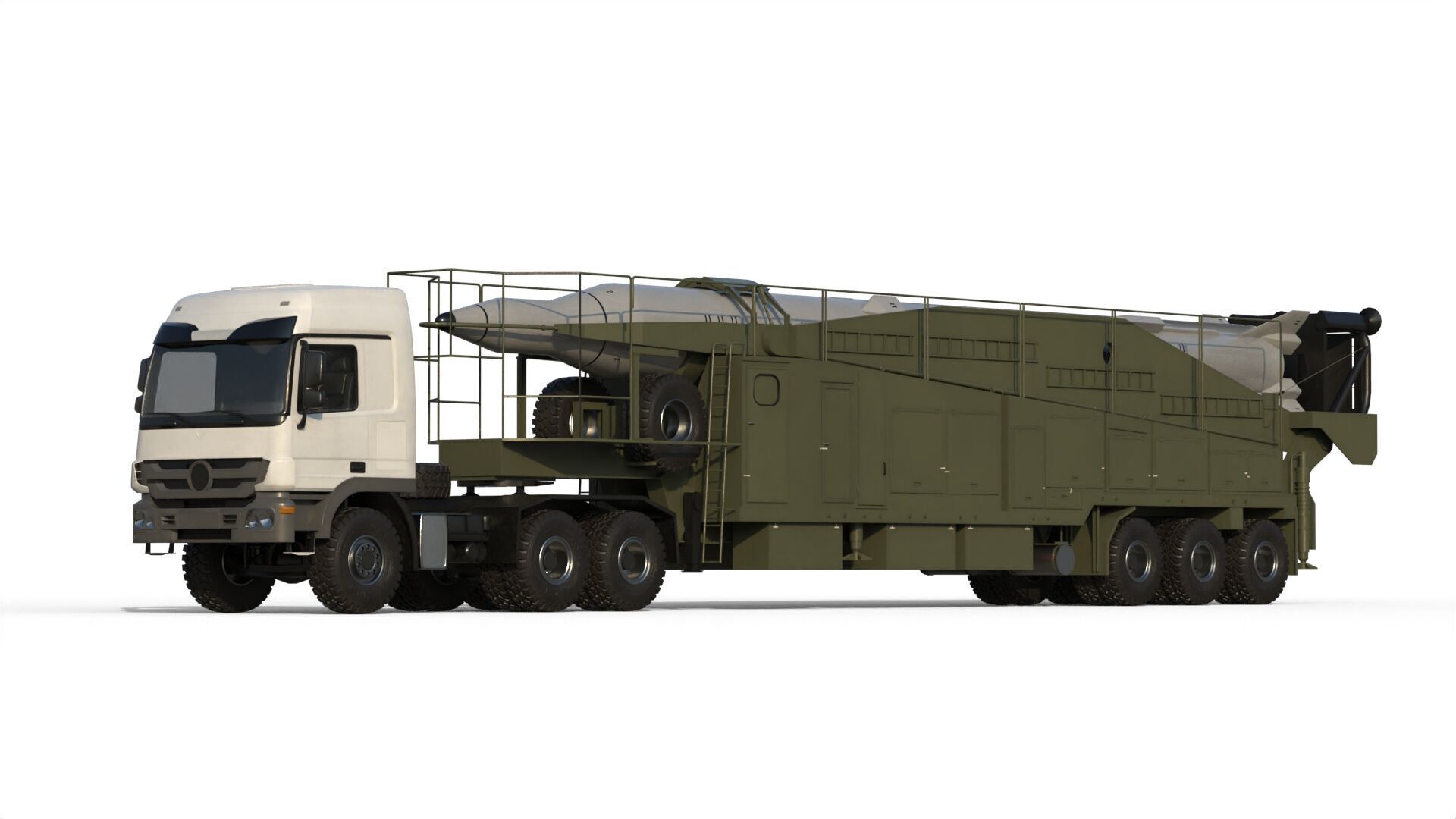 Sejjil iranian ballistic missile 3D model_20