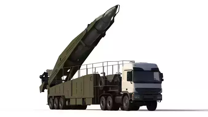 Sejjil iranian ballistic missile 3D model