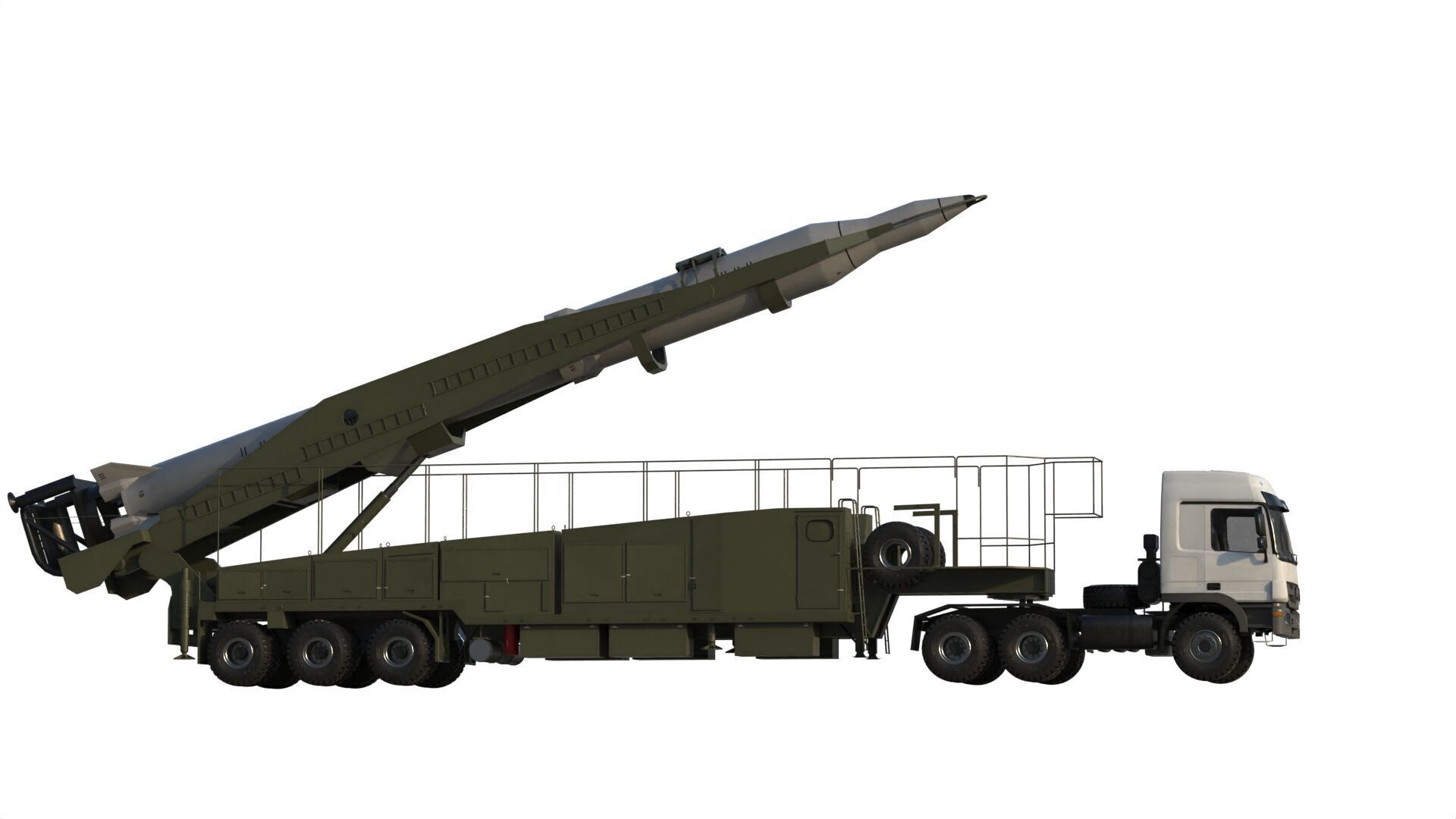 Sejjil iranian ballistic missile 3D model_9