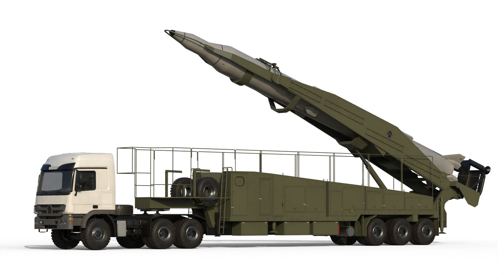 Sejjil iranian ballistic missile 3D model_8
