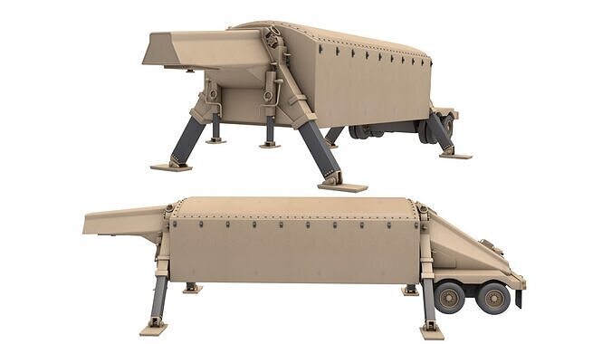 AN TPY 2  transportable radar 3D model