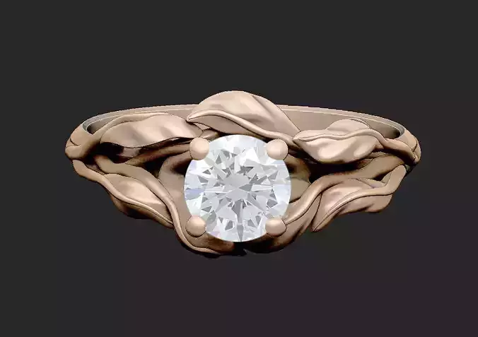 Leaf luxury design queen organic climbing soft woman 3D print model
