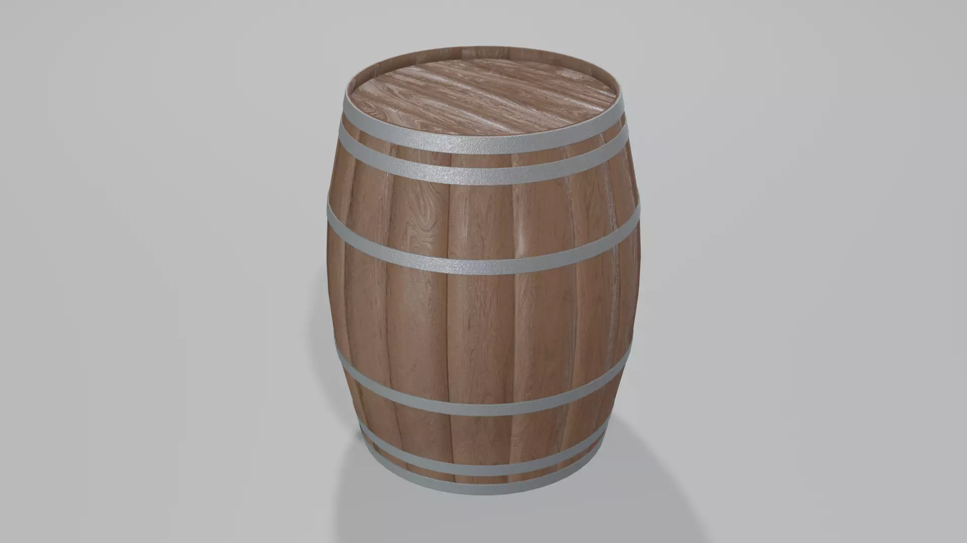 Heavy Toasted Burgundy Barrel 3D model_0
