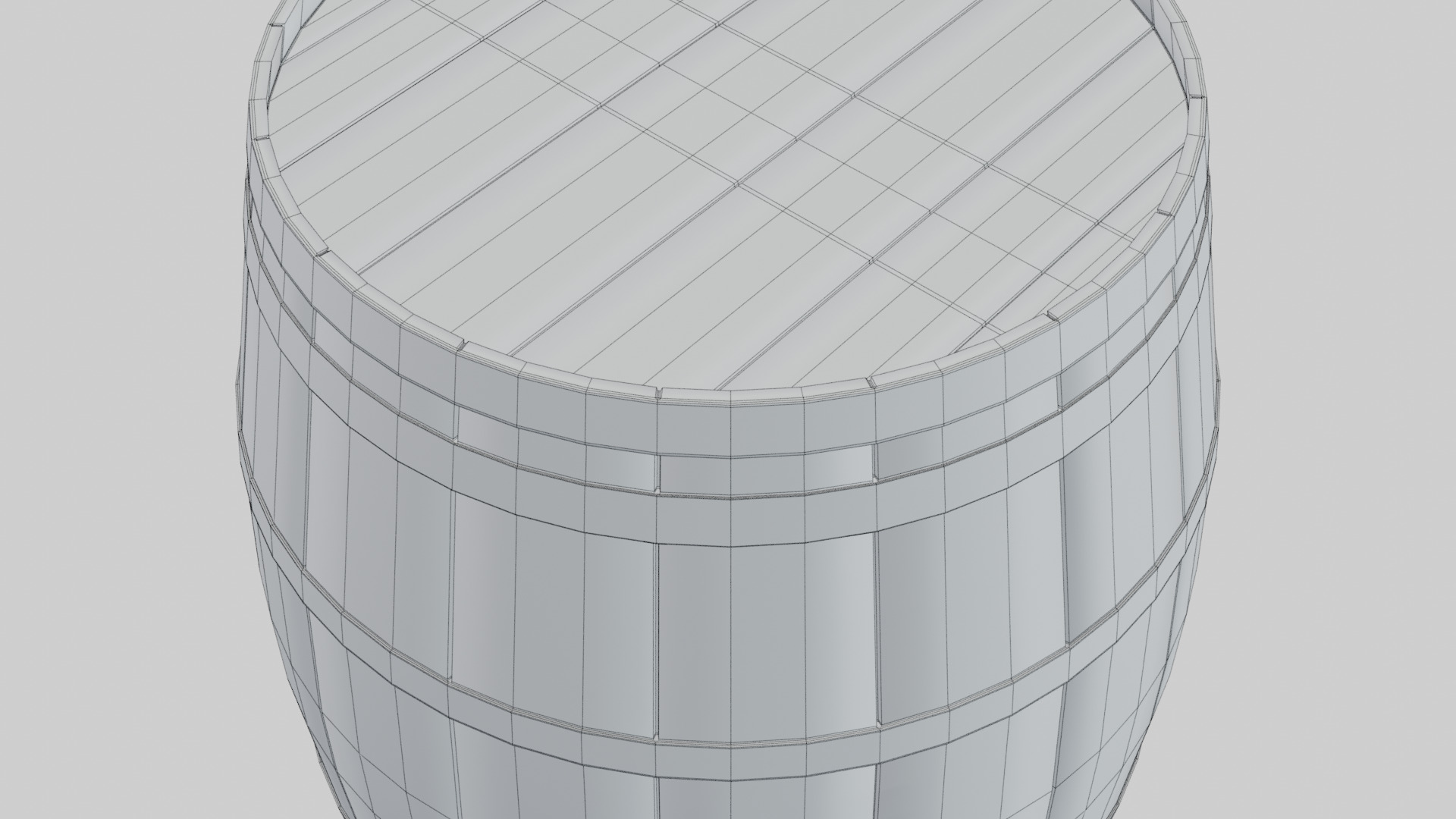 Heavy Toasted Burgundy Barrel 3D model_8