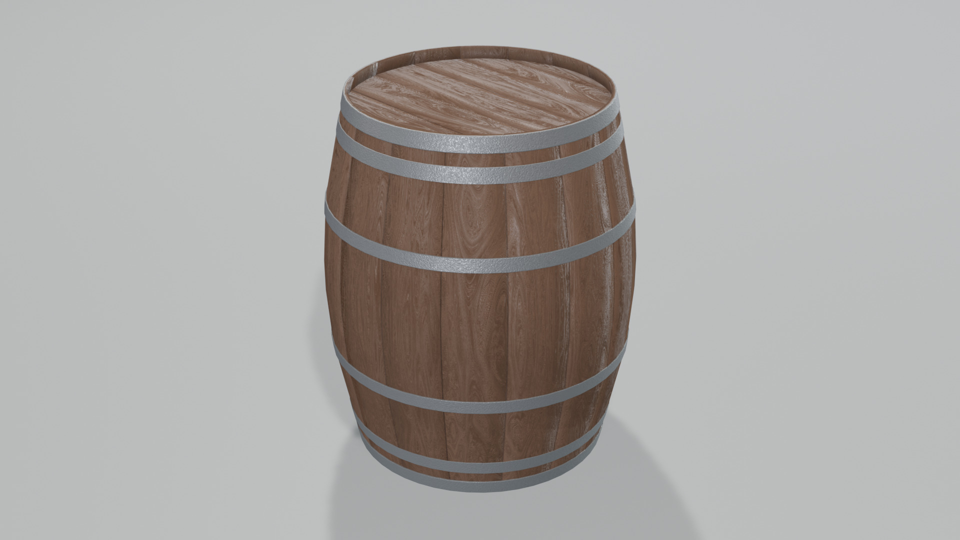 Heavy Toasted Burgundy Barrel 3D model_1