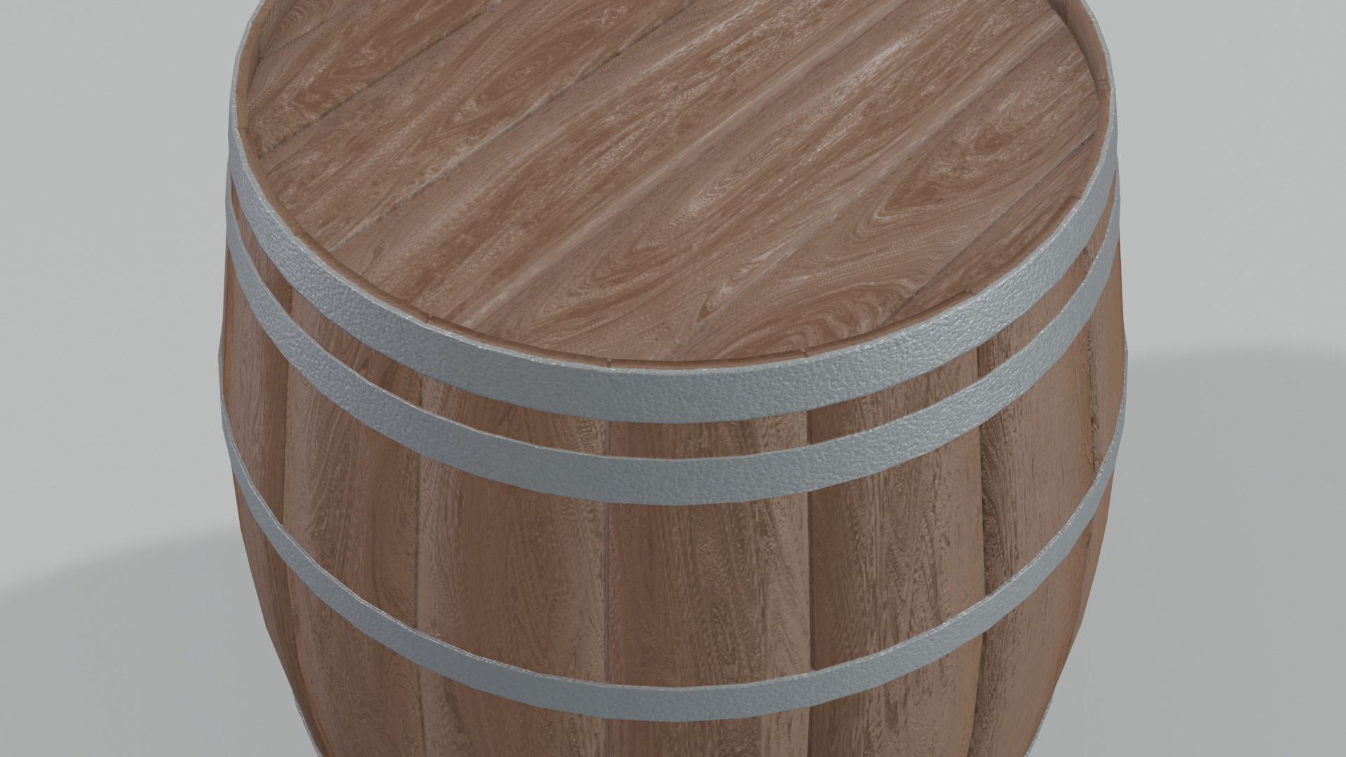 Heavy Toasted Burgundy Barrel 3D model_4