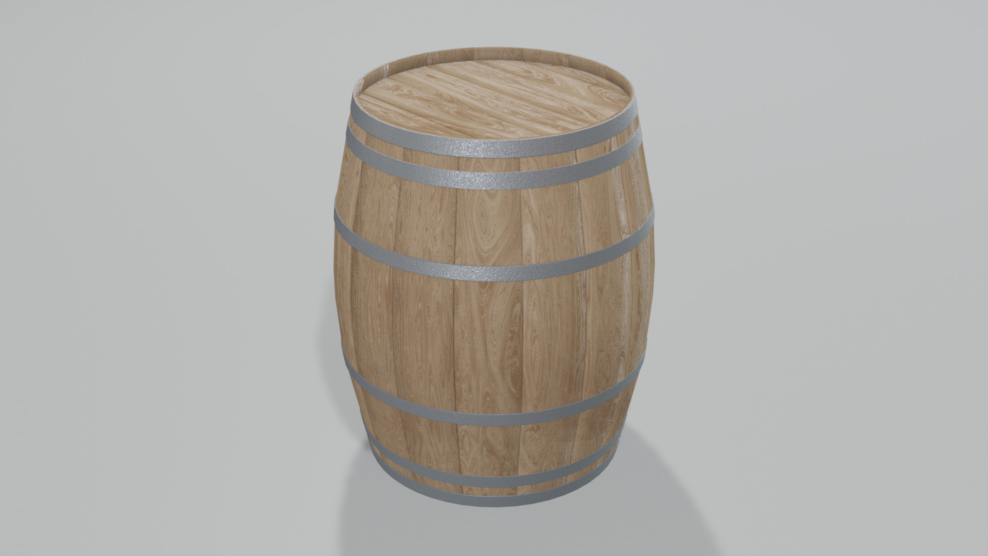 Light Toasted Burgundy Barrel 3D model_1