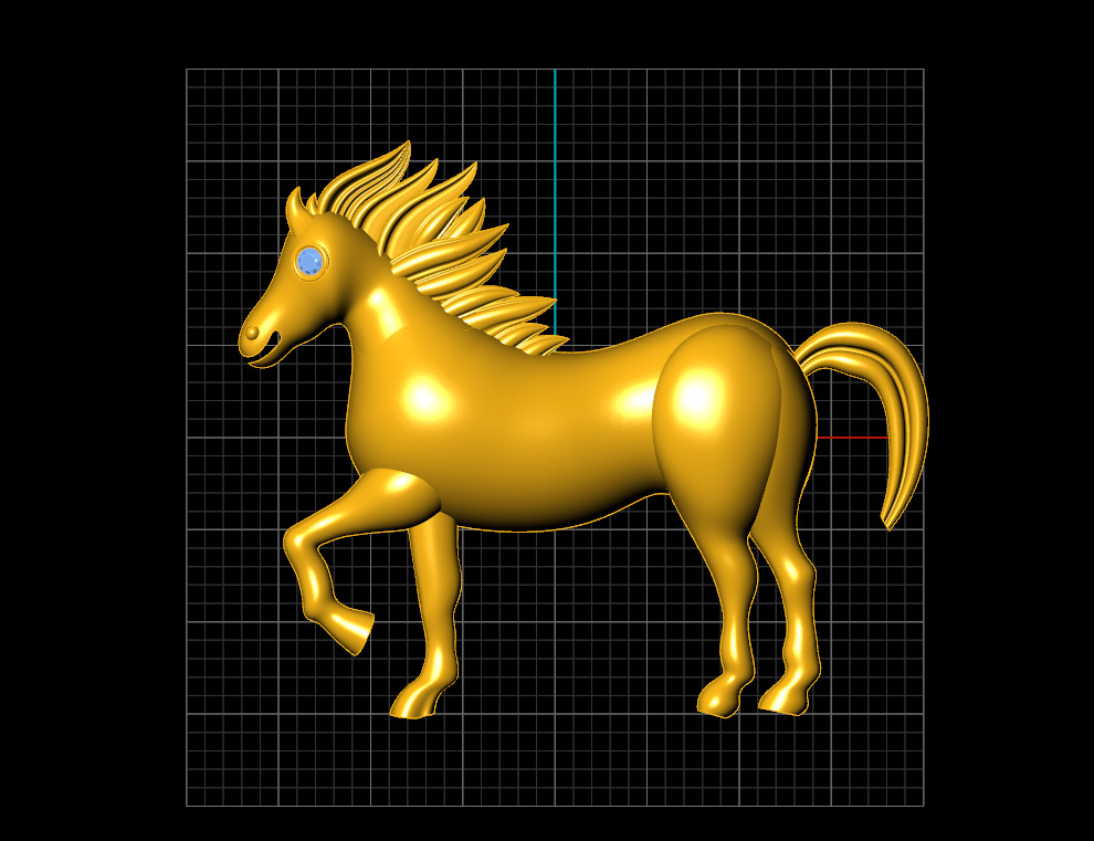 Horse Jewellry 3D Model Pandant 3D print model_3