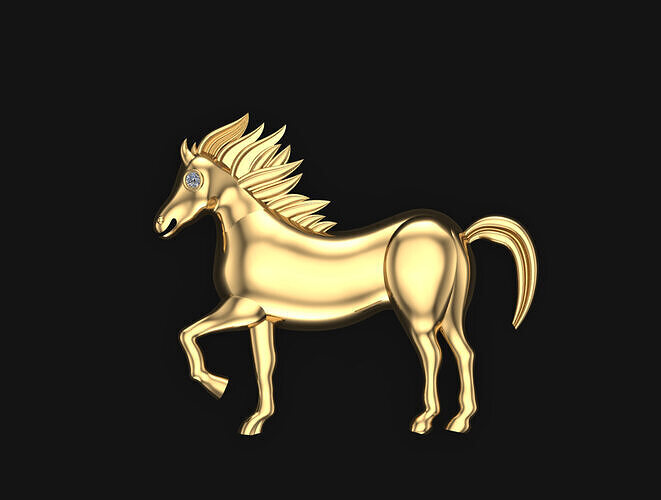 Horse Jewellry 3D Model Pandant 3D print model