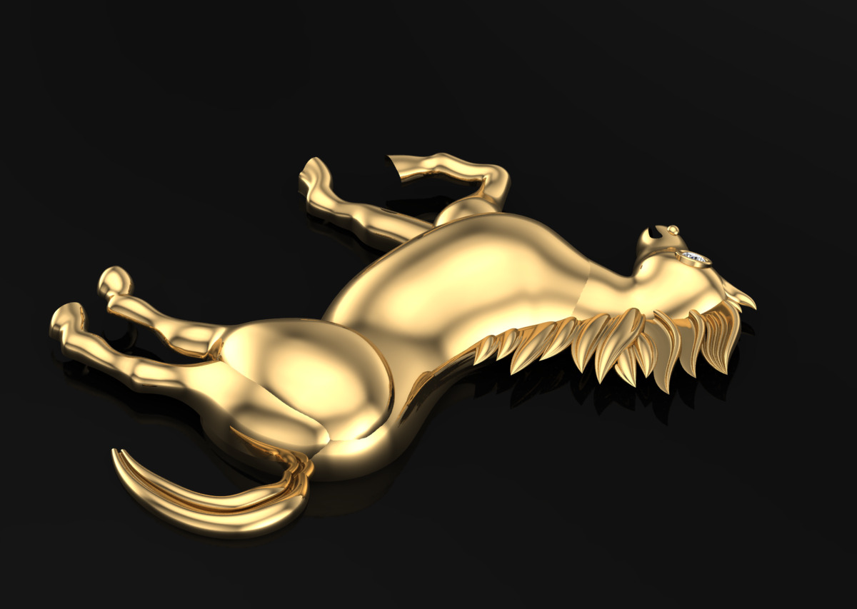 Horse Jewellry 3D Model Pandant 3D print model_2