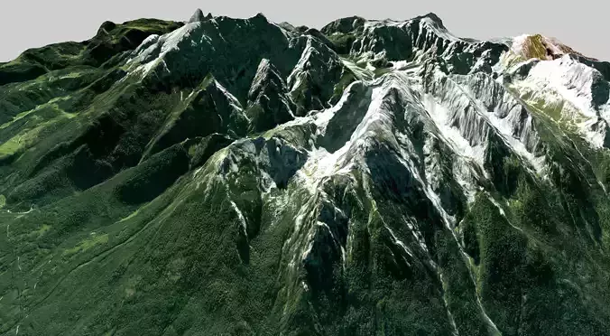 Mountain landscape Watzmann Germany