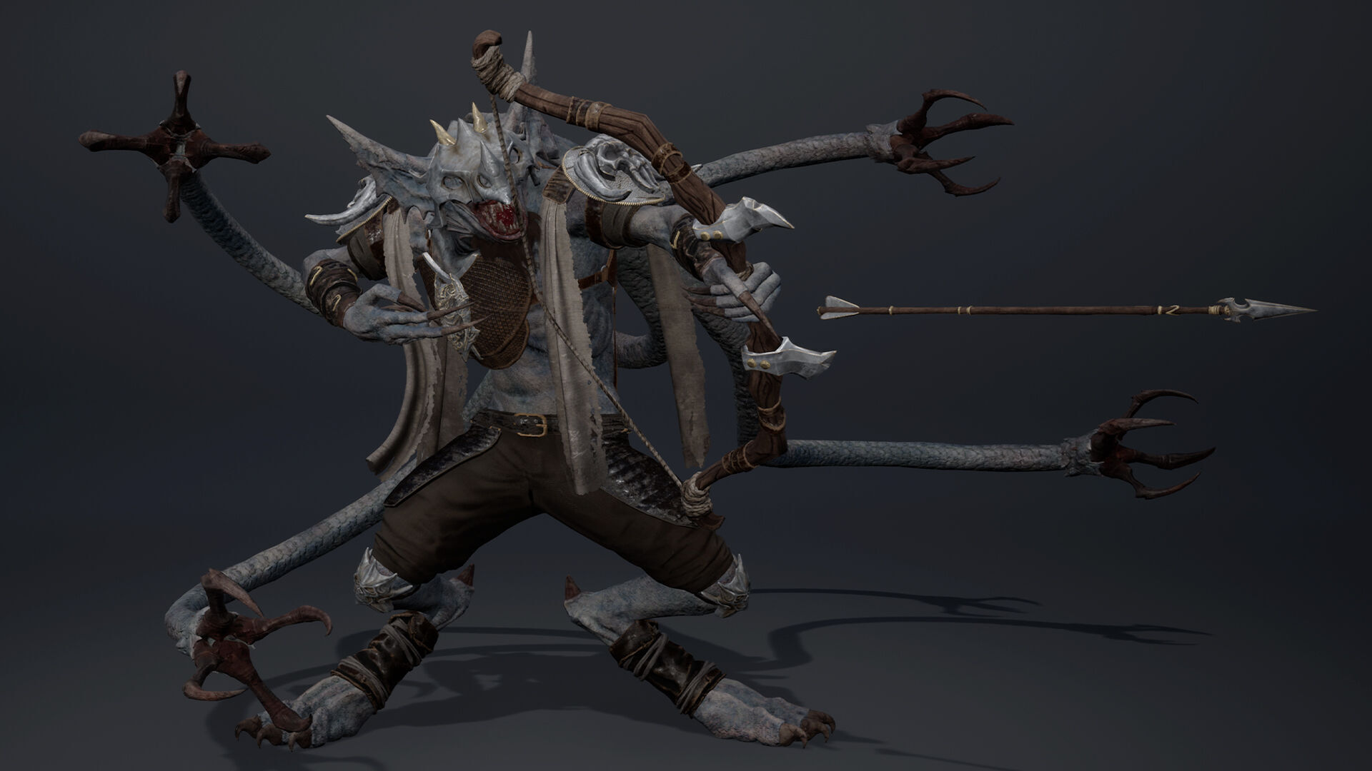 Ember Archer Low-poly 3D model_38