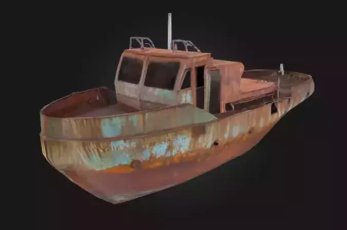 Rusty Vessel  Silent Strength Lost to Time 3D model