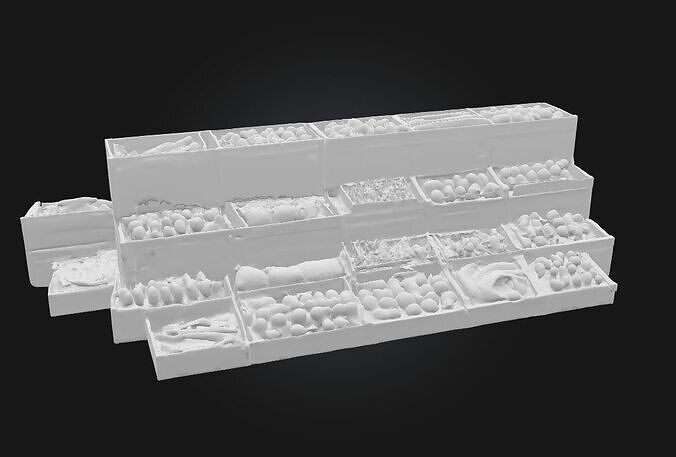 Market Bounty  Harvest Riches in Every Crate 3D model 6