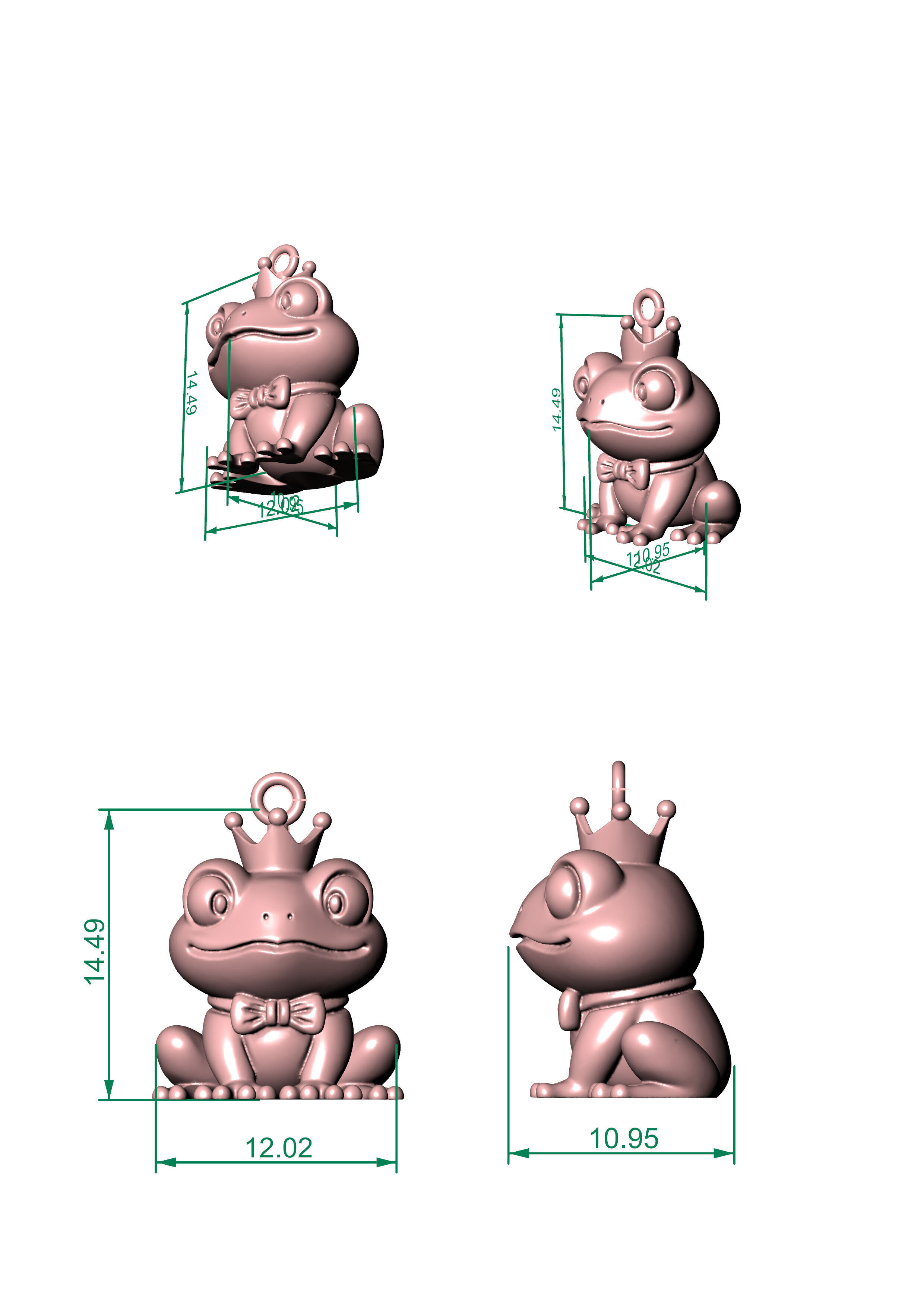 frog prince 3D print model_3