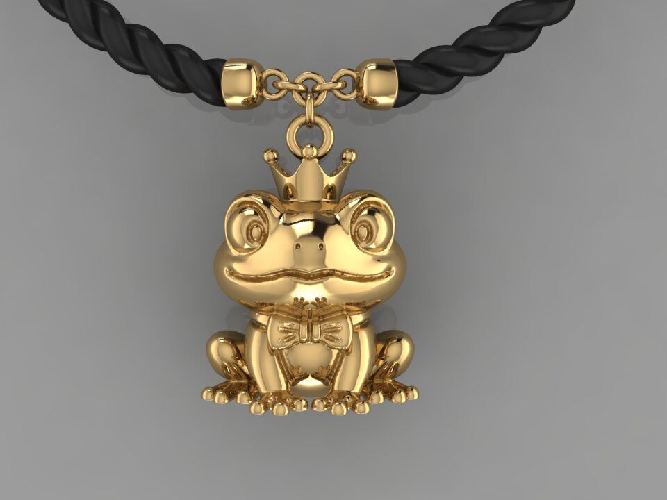 frog prince 3D print model_4