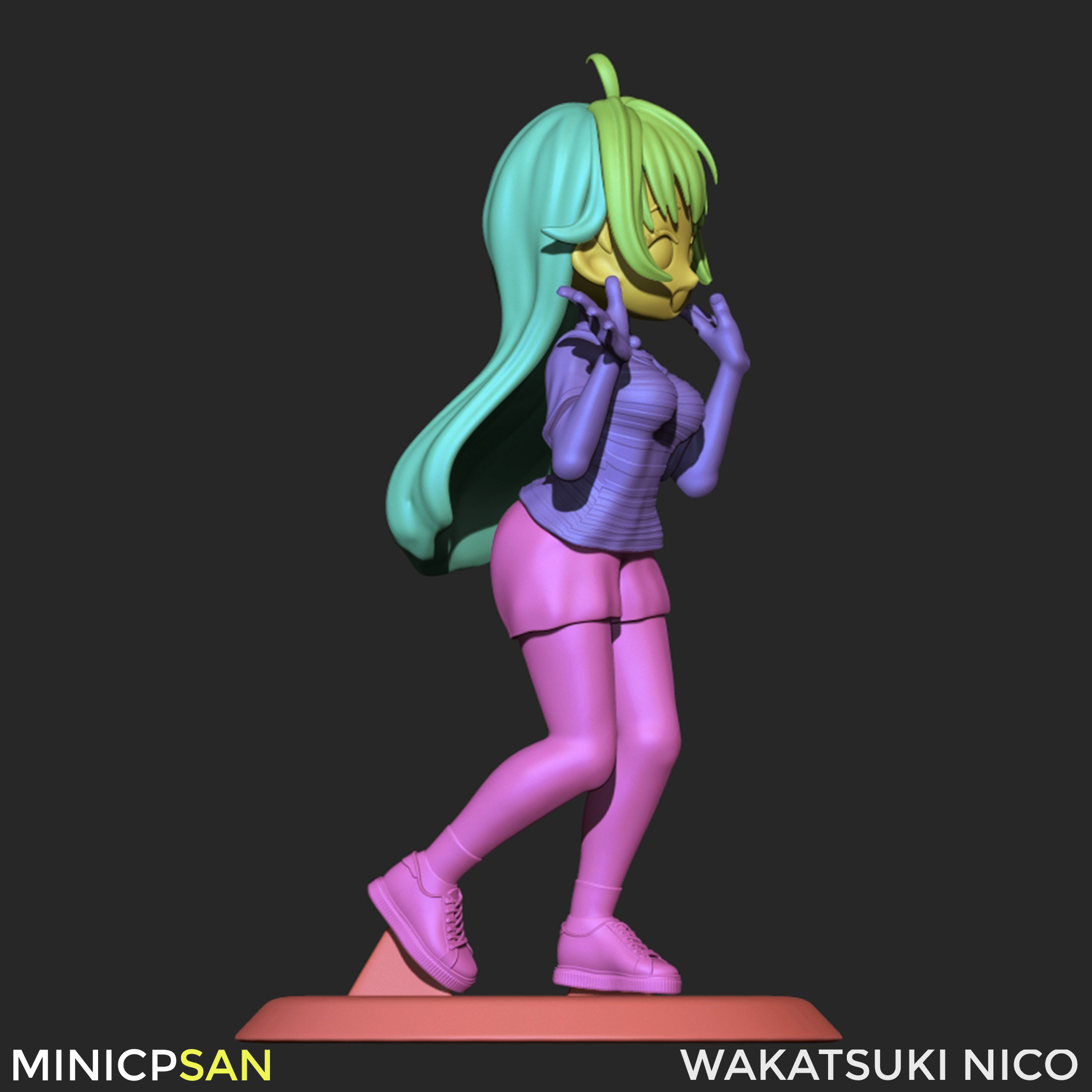 Wakatsuki Nico - Cute Lovely Cheer - Witch Watch 3D print model_11