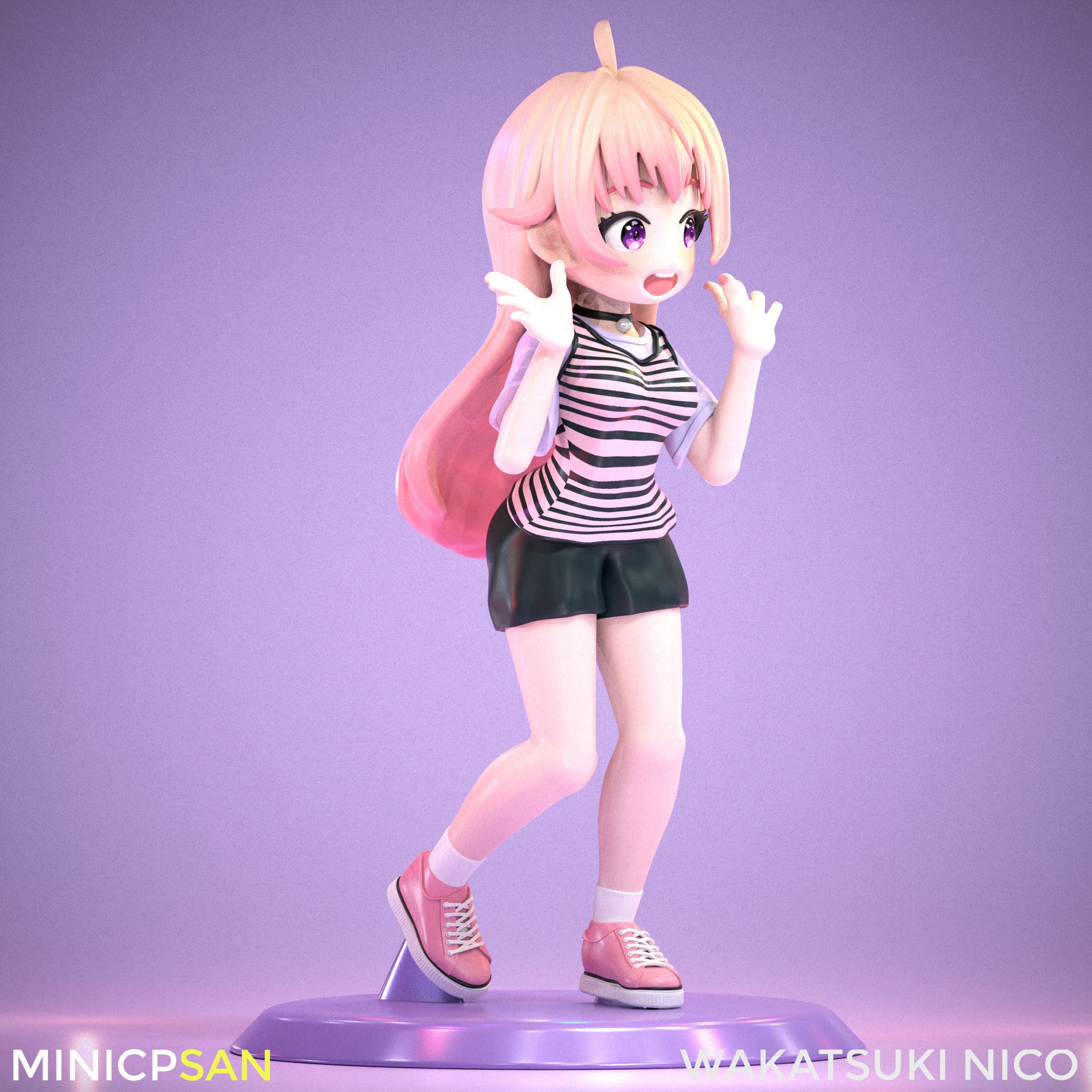 Wakatsuki Nico - Cute Lovely Cheer - Witch Watch 3D print model_6