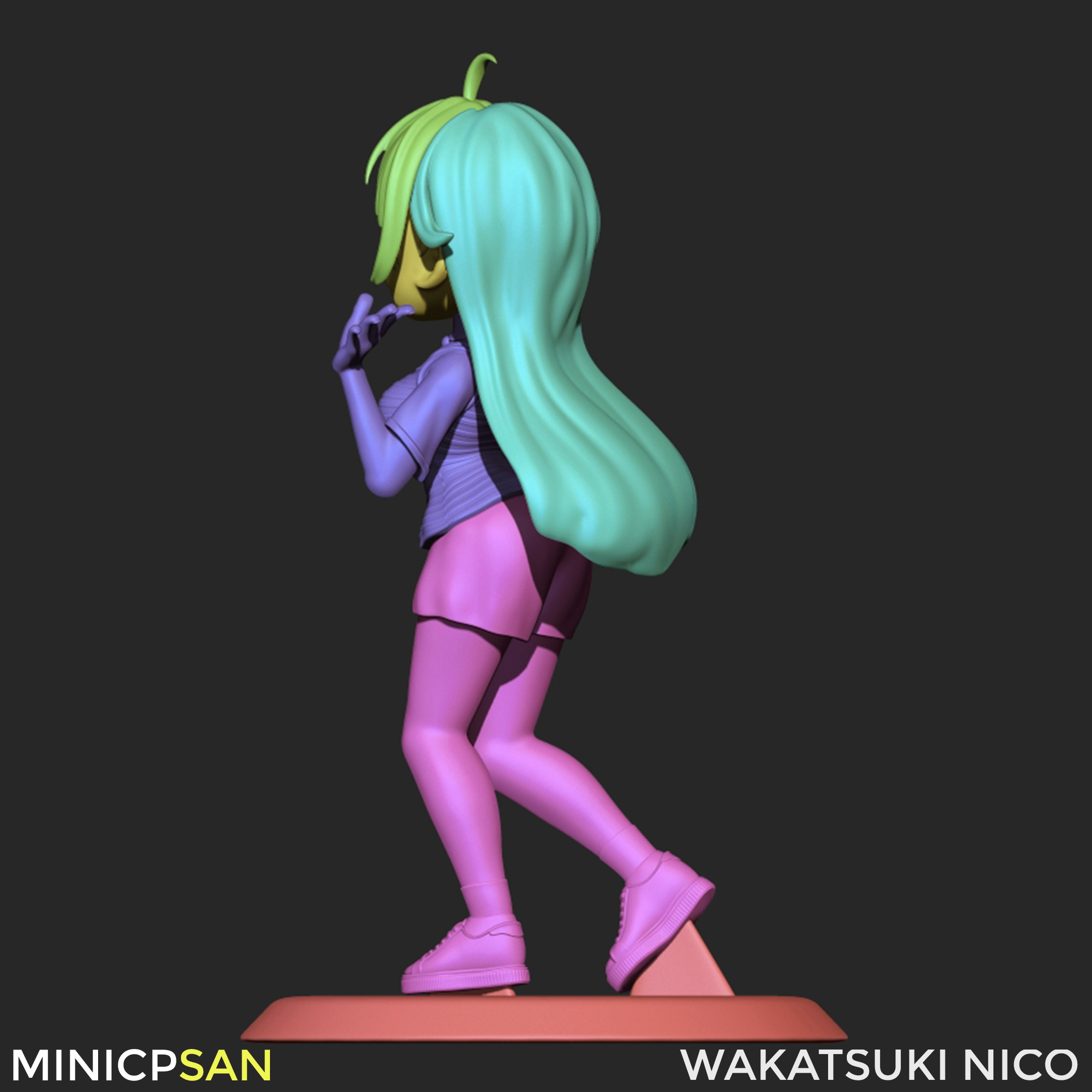 Wakatsuki Nico - Cute Lovely Cheer - Witch Watch 3D print model_9