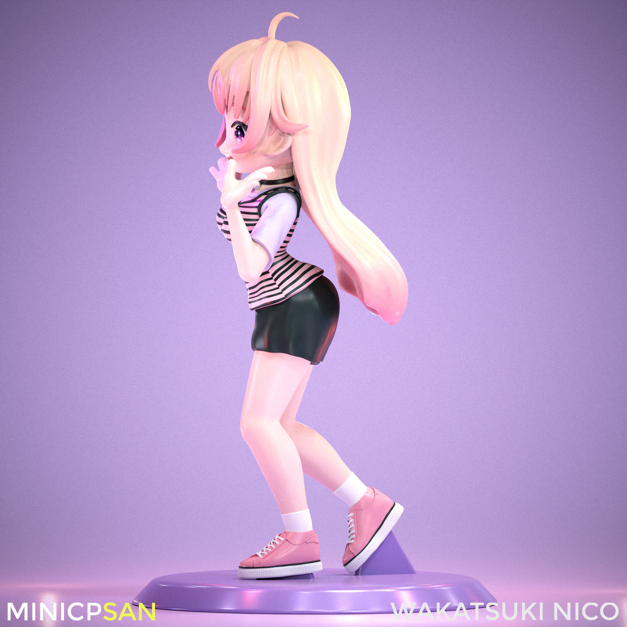Wakatsuki Nico - Cute Lovely Cheer - Witch Watch 3D print model_2
