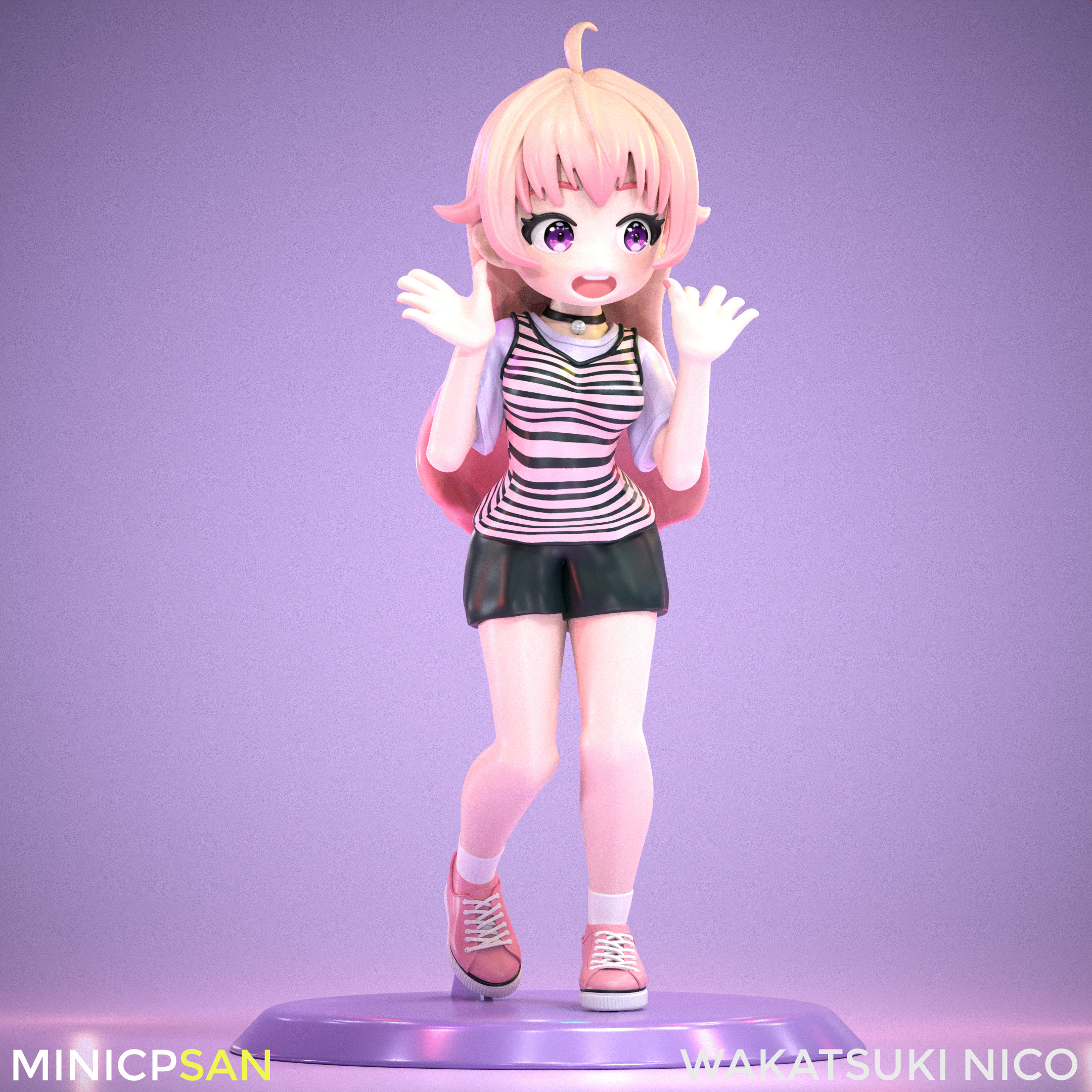 Wakatsuki Nico - Cute Lovely Cheer - Witch Watch 3D print model_7