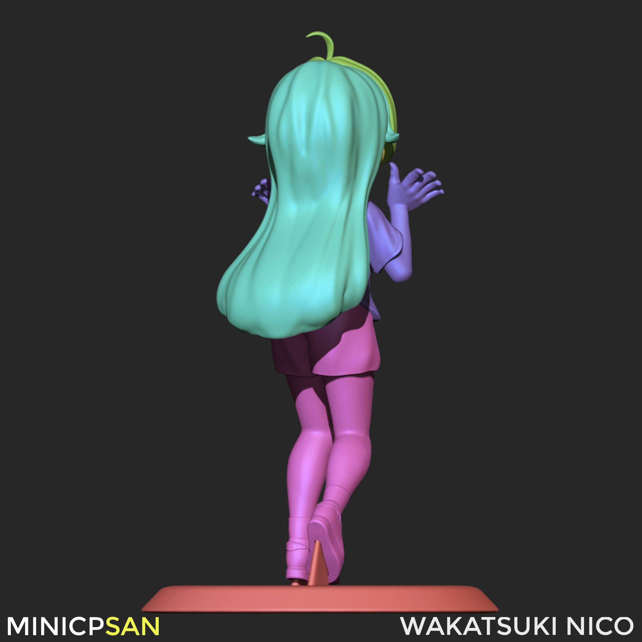 Wakatsuki Nico - Cute Lovely Cheer - Witch Watch 3D print model_10