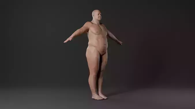 Realistic - Man Base Mesh 3D model Low-poly 3D model