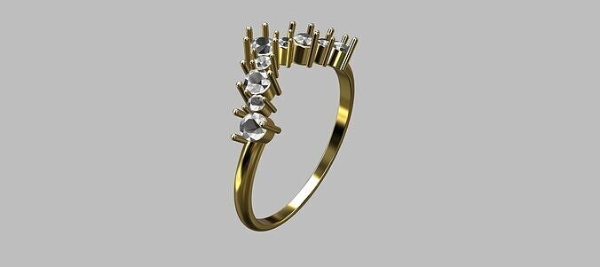 V Ring 3D print model