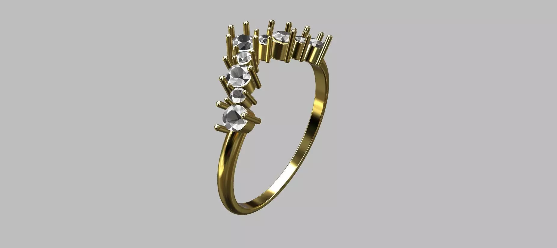 V Ring 3D print model