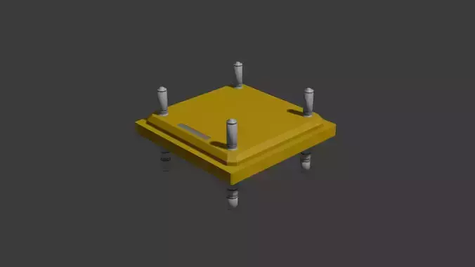 Chicken Brooder Low-poly 3D model