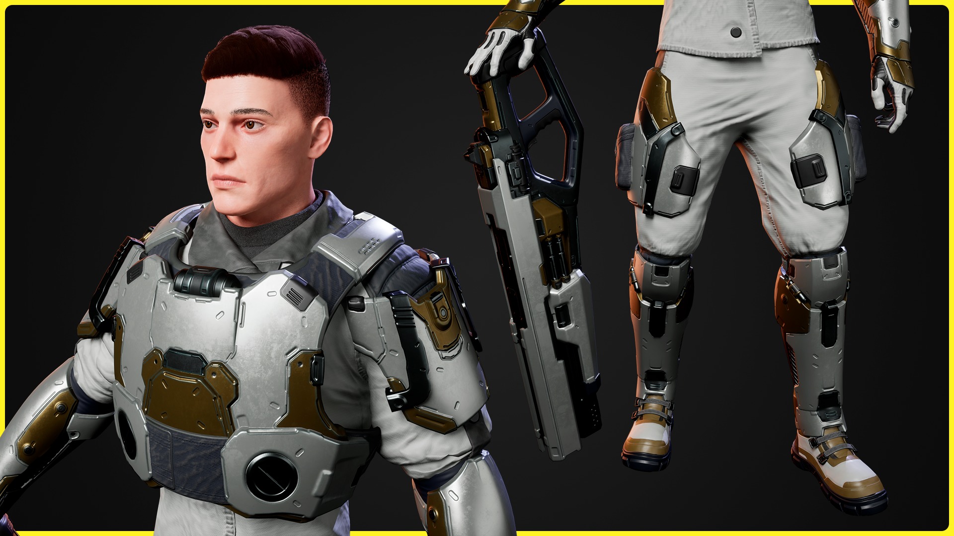 Modular Sci-fi Characters Bundle 3D Model Collection_15