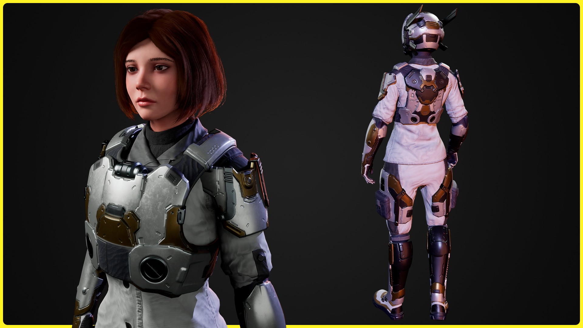 Modular Sci-fi Characters Bundle 3D Model Collection_16