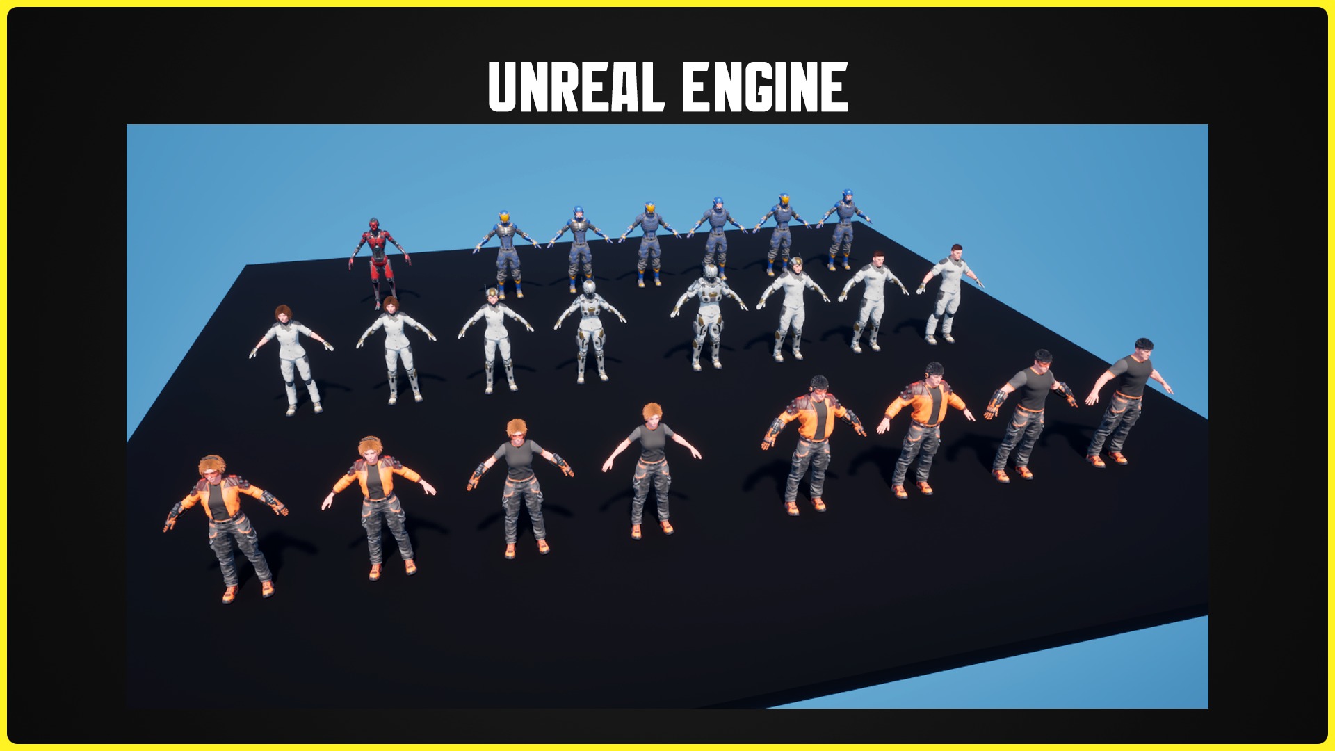 Modular Sci-fi Characters Bundle 3D Model Collection_28