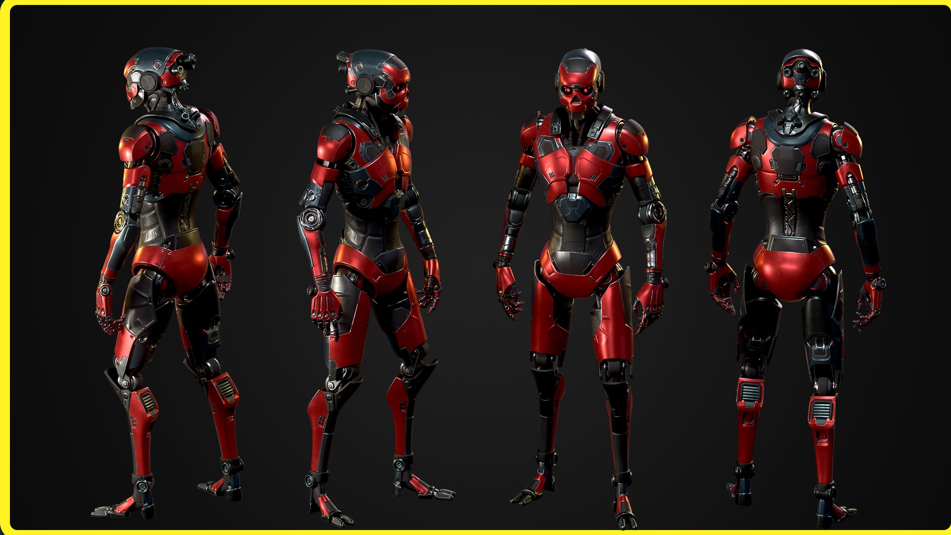 Modular Sci-fi Characters Bundle 3D Model Collection_11