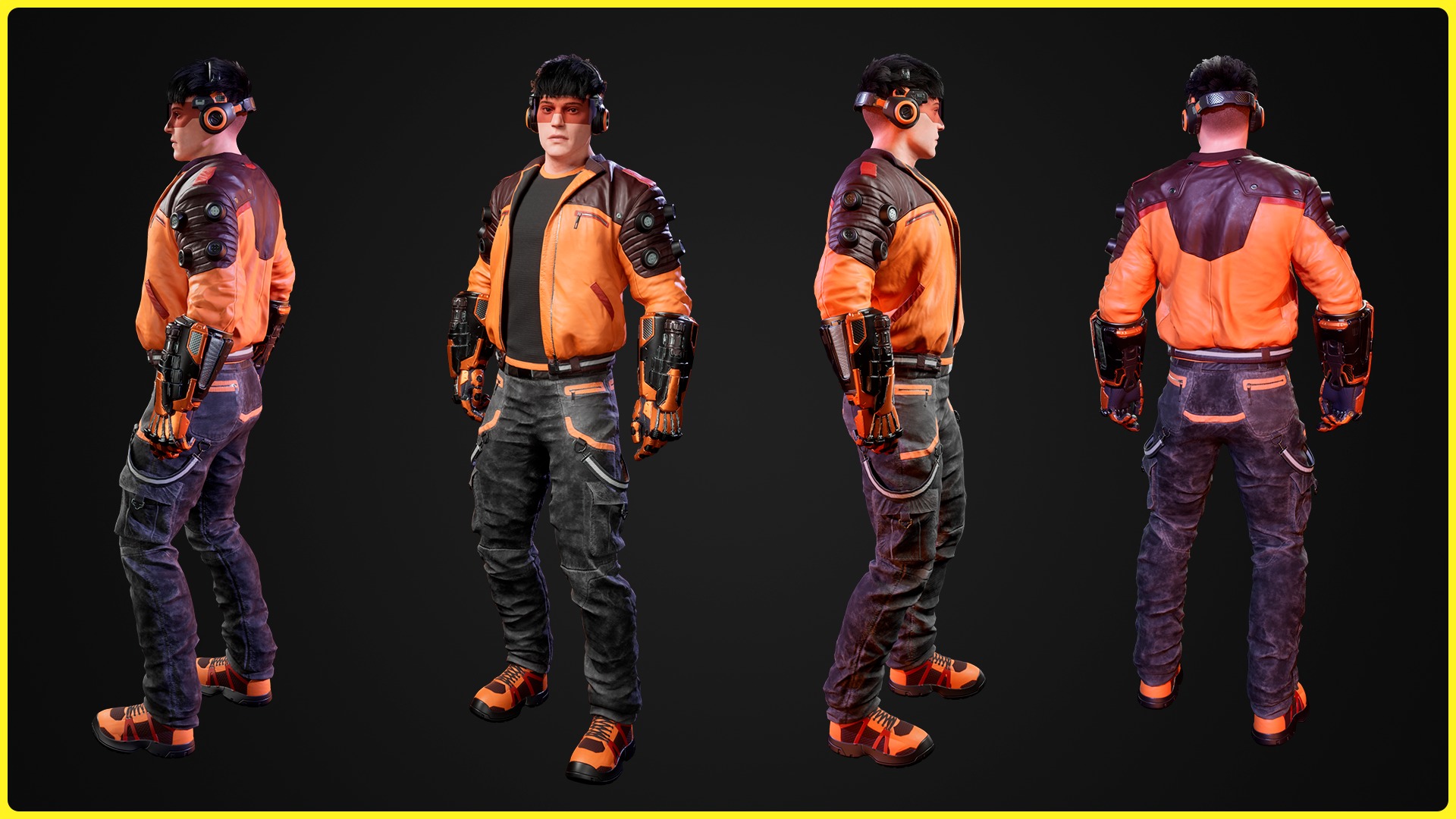 Modular Sci-fi Characters Bundle 3D Model Collection_5