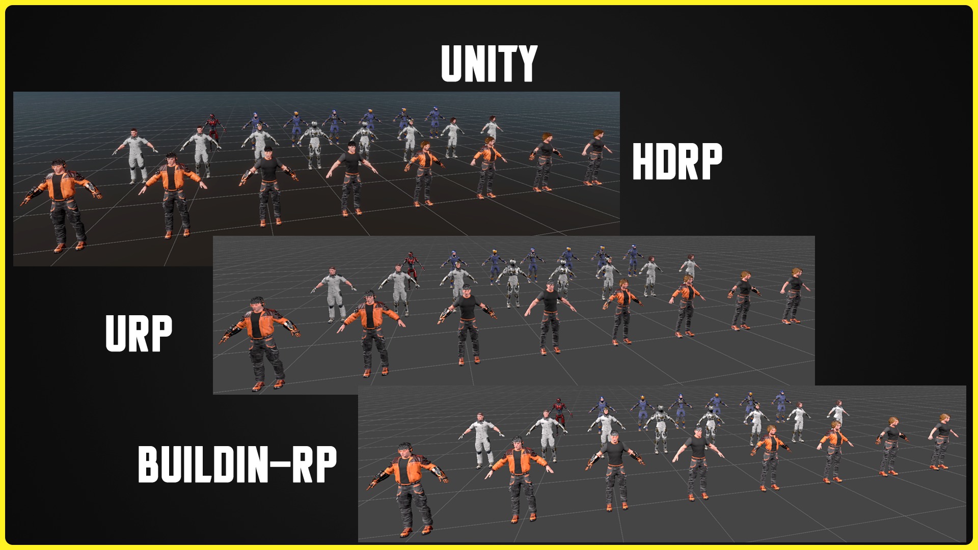 Modular Sci-fi Characters Bundle 3D Model Collection_30