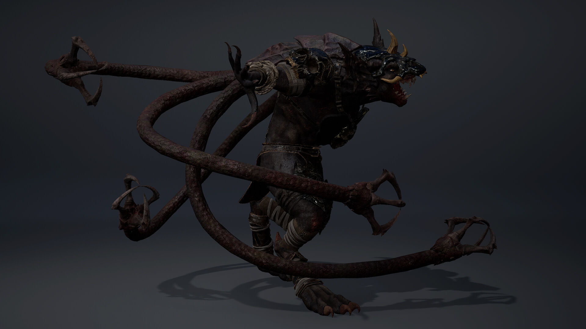 Ember Barbarian Low-poly 3D model_40