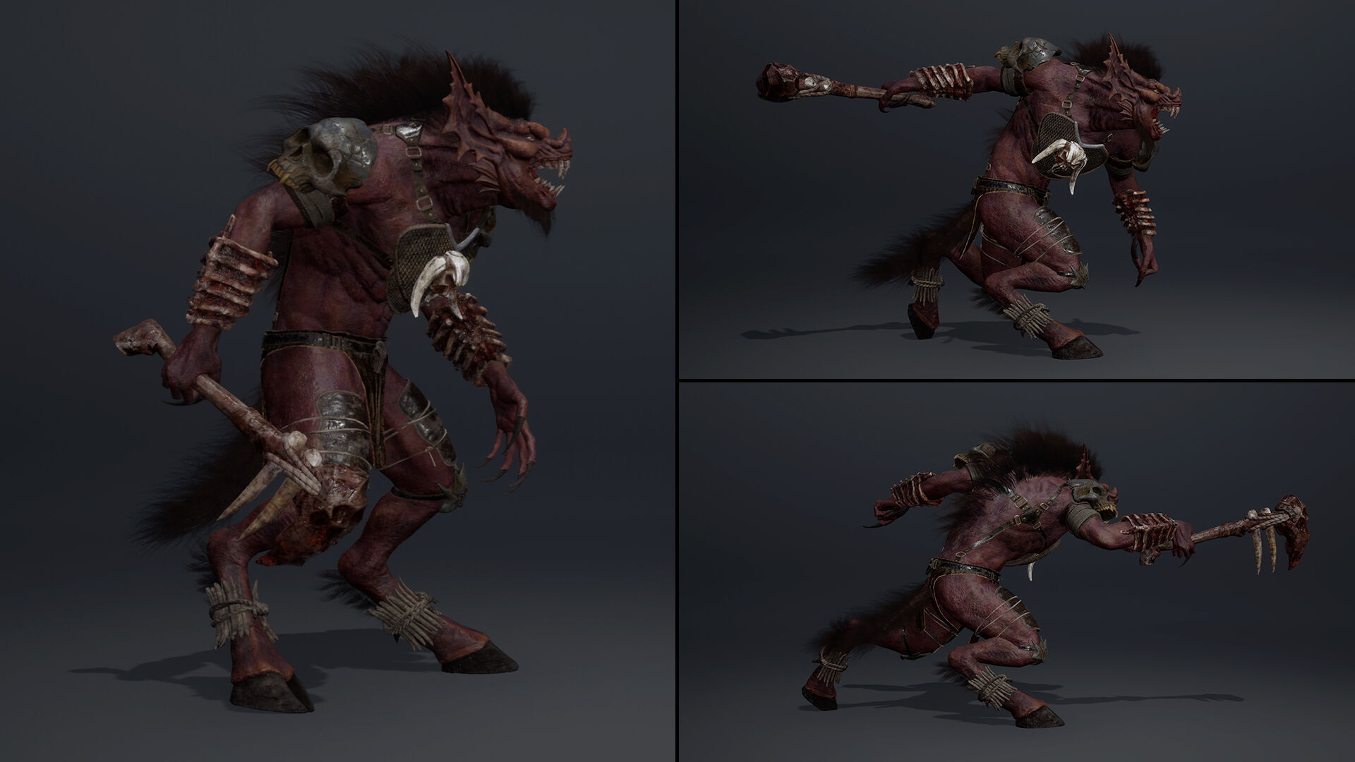 Ember Barbarian Low-poly 3D model_29