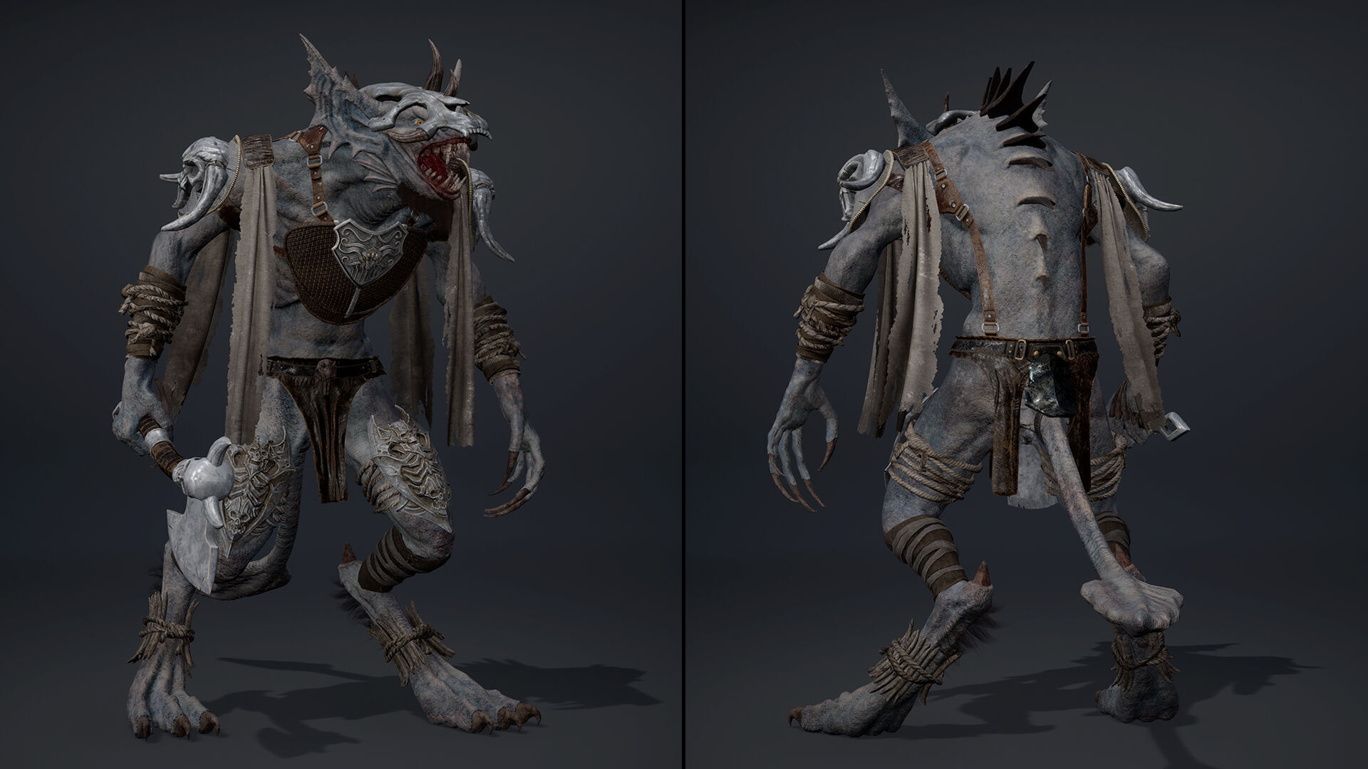 Ember Barbarian Low-poly 3D model_14