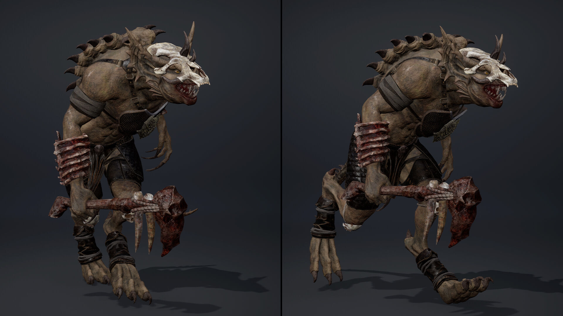 Ember Barbarian Low-poly 3D model_21