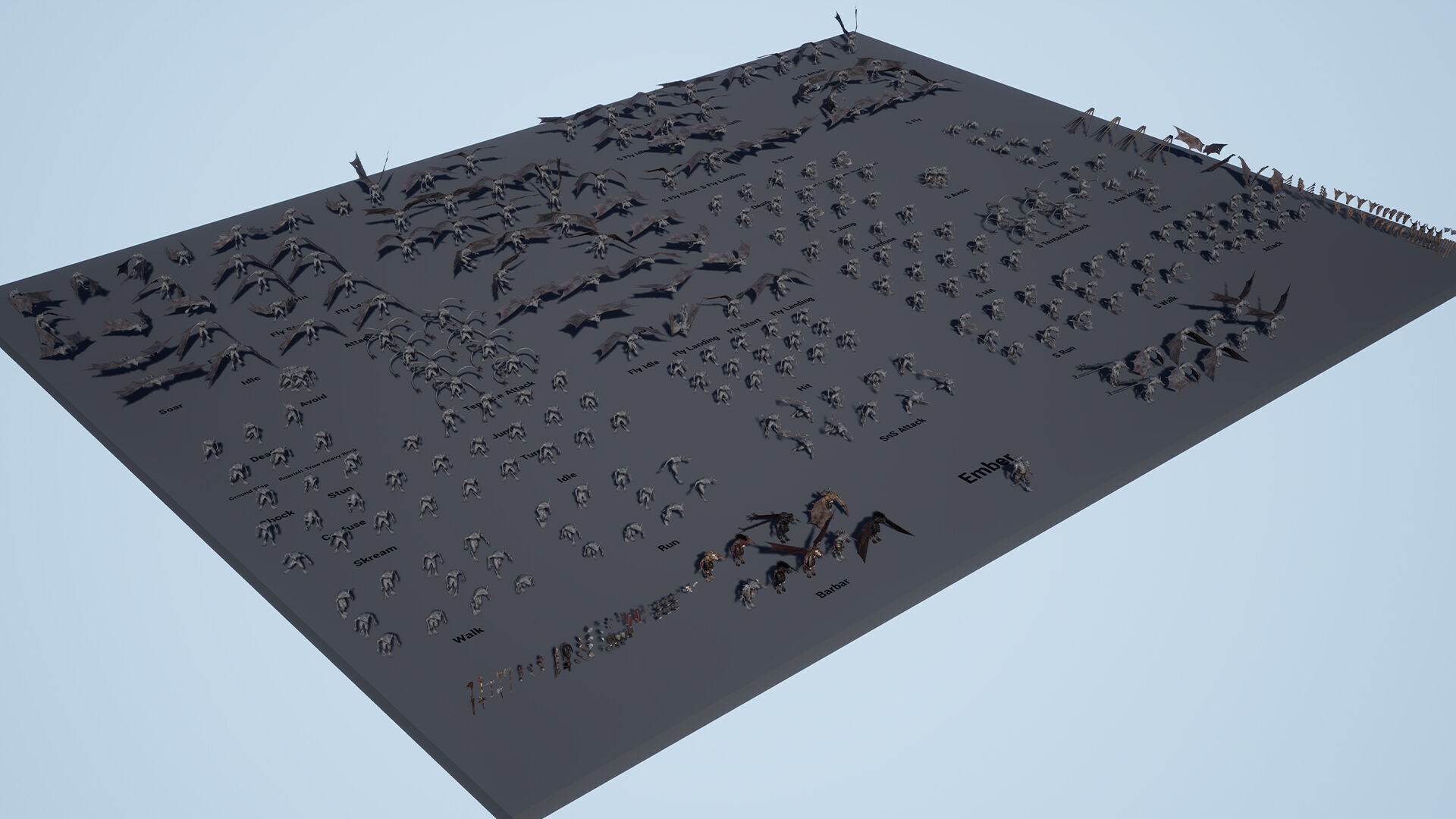 Ember Barbarian Low-poly 3D model_12