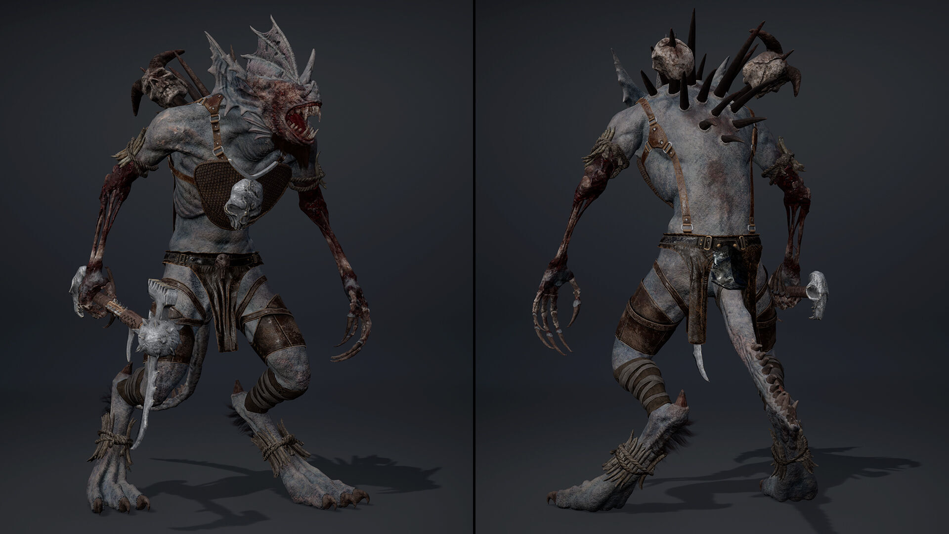 Ember Barbarian Low-poly 3D model_35