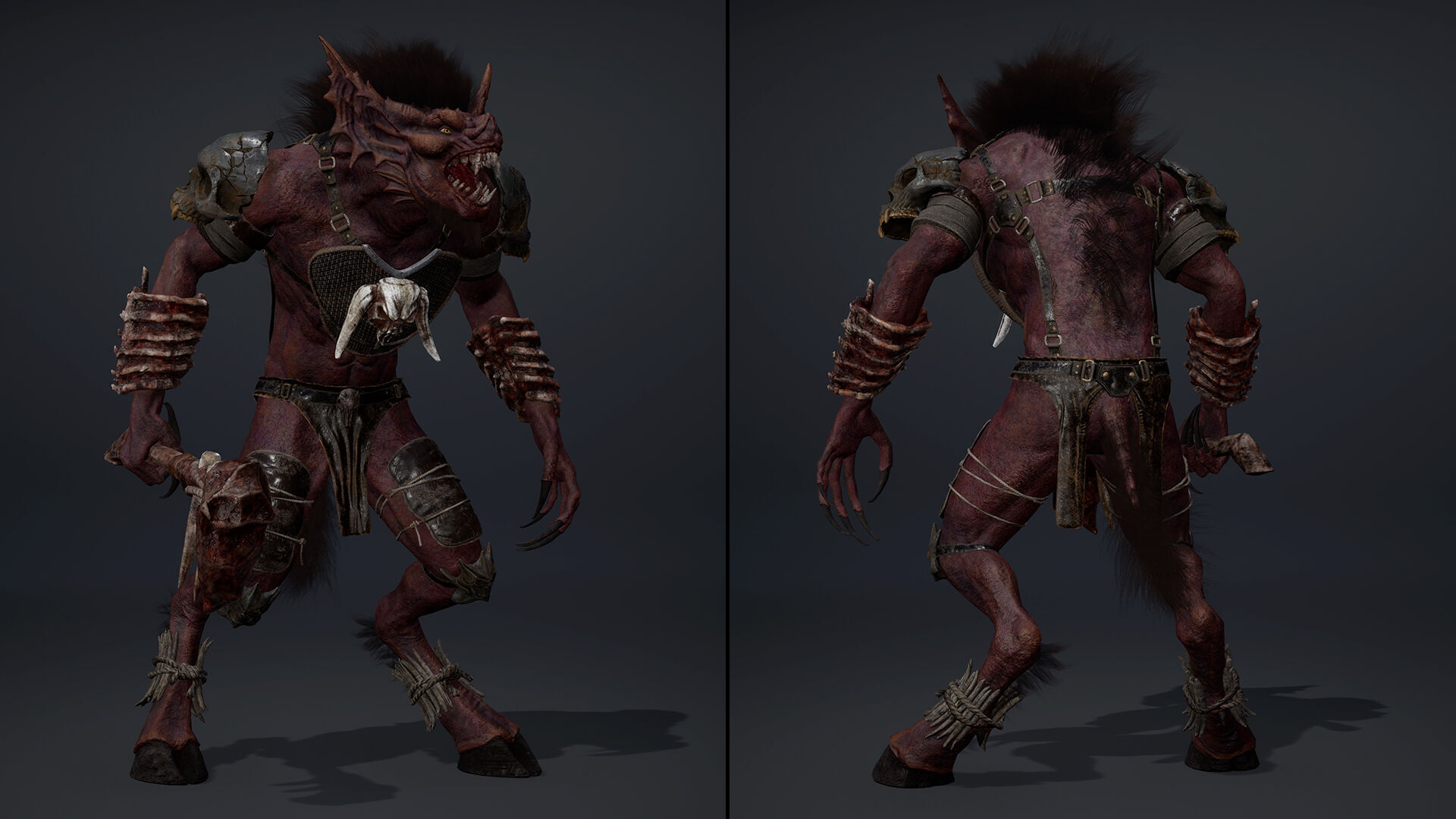 Ember Barbarian Low-poly 3D model_26