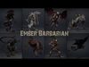 Ember Barbarian Low-poly 3D model_1