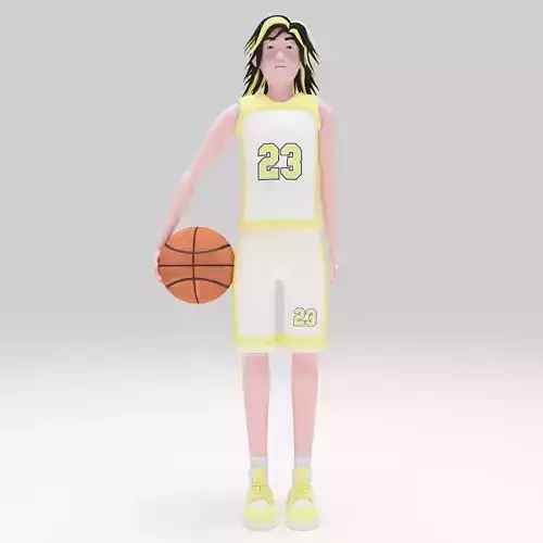 Character Irana Basket Ball player Rigged  Sport Character 