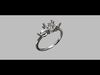 Round Stone Ring 3D print model_1