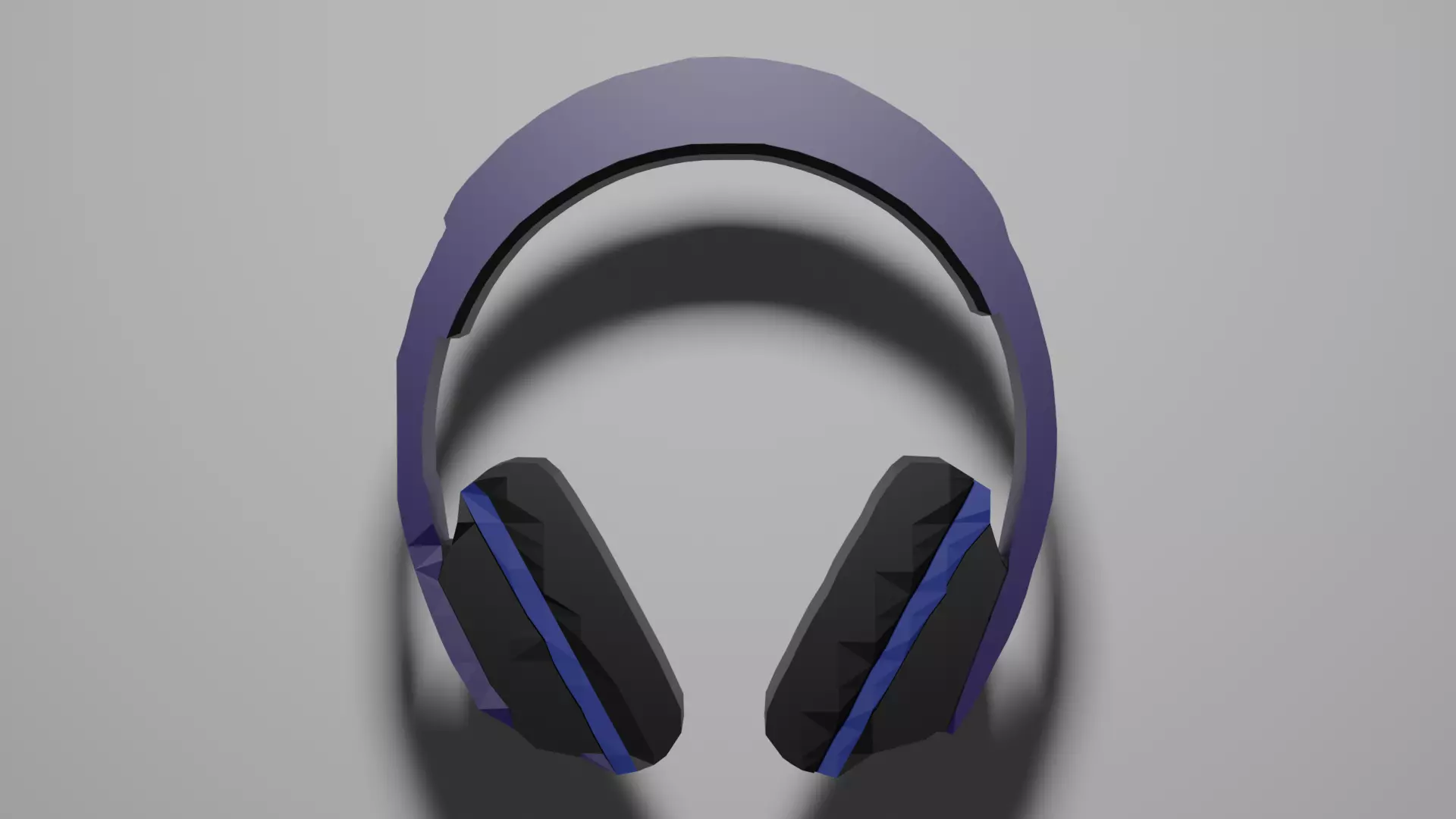 Low Poly Head Phones Free low-poly 3D model